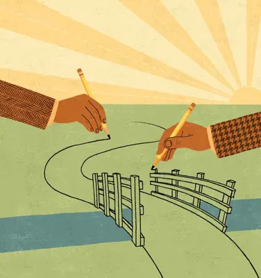 Mönster av öppna, små anteckningsböcker med tomma sidor på en rödbrun bakgrund.