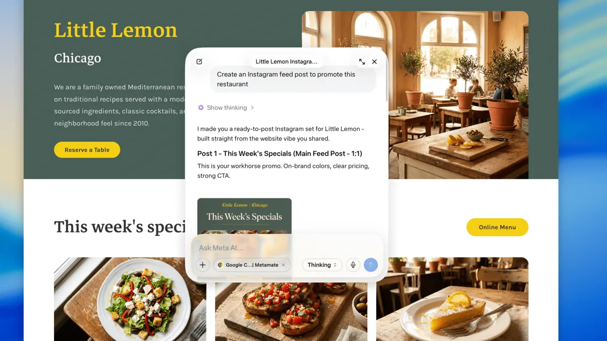 Meta utmanar ChatGPT – ny AI-app för Mac kan läsa din skärm