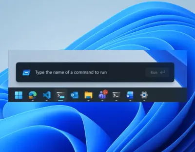 Windows 11 får ny "Kör"-meny: Äntligen stöd för mörkt läge